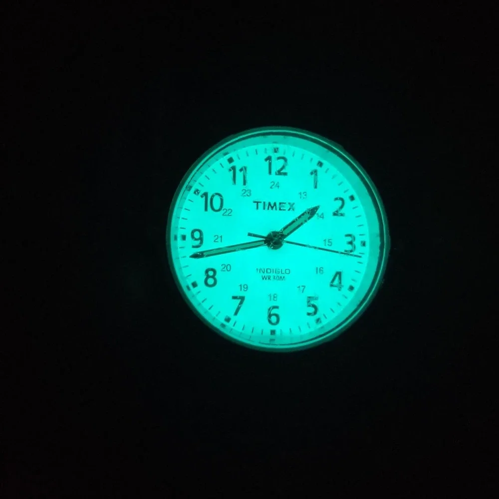 Vintage 2005 Timex Indiglo 27mm Women's Quartz Watch Stretch Bracelet‎ Size 5-9